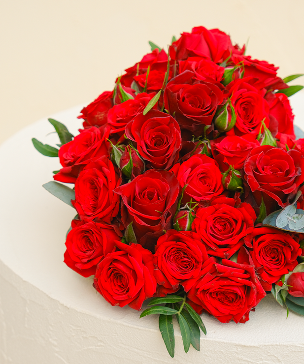 Grand Cœur de Roses Agathe | Bouquet de fleurs original | Livraison express