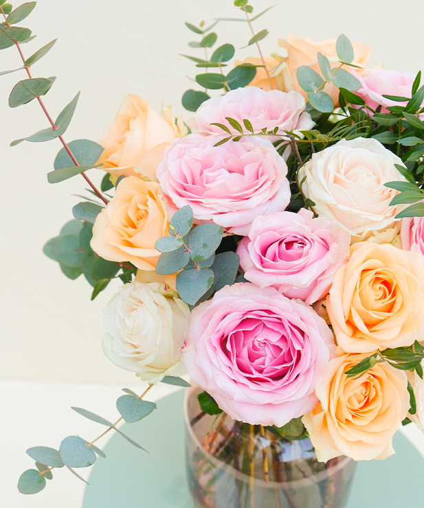 Bouquet de fleurs Olympe | Roses blanche | Livraison express